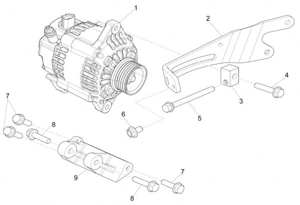 Motor Lichtmaschine - Porter Maxxi Multitech 1300ccm 4T LC 2017-