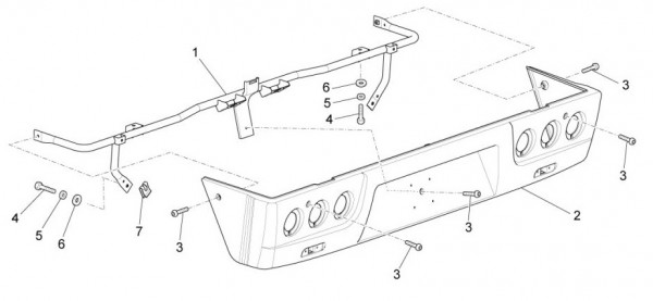 Fahrgestell Hinterabdeckung - Porter Multitech 1300ccm 4T LC 2017- ZAPS90PGW