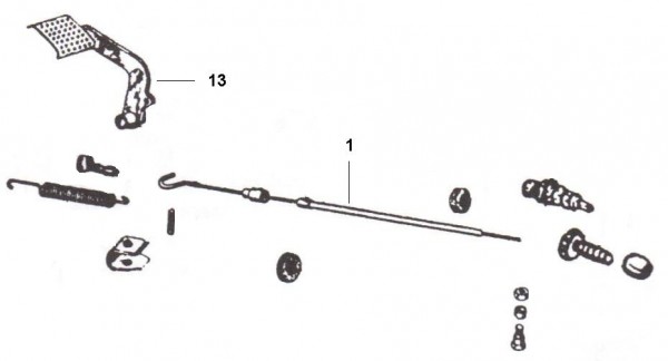 Bowdenzüge Kupplungszug - Ape TM 220ccm 2T AC 1984- ATM3T