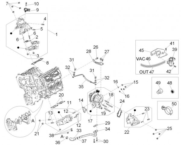 Motor Ansaugstutzen - Porter D120 Diesel 1300ccm 4T LC 2014- ZAPS90TK