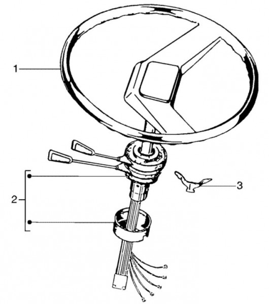 Lenker Lenkrad - Ape TM 703 Diesel mit Lenkrad 422ccm 4T AC 2005-2010 ZAPT10000