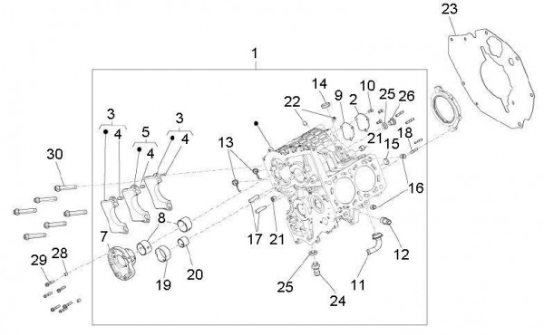 Motor Zylinderblock - Porter D120 Diesel 1300ccm 4T LC 2011- ZAPS90VK