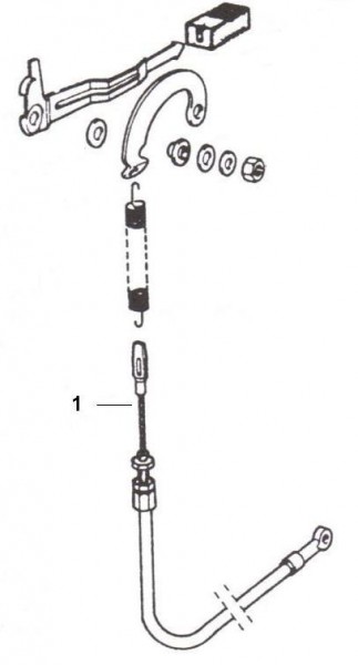 Bowdenzüge Rückwärtsgangzug - Ape TM 220ccm 2T AC 1984- ATM3T