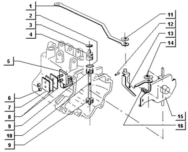 Motor Magnetbehälter - Ape TM 703 Diesel mit Lenker 422ccm 4T AC 1997-2004 ATD1 00001101