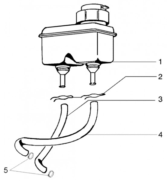 Bowdenzüge Bremsölbehälter - Ape TM 422ccm 4T AC 1997-2004 ZAPT1000000023141
