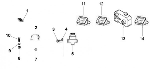 Elektrische Anlage Schalter - Classic 400 422ccm 4T 2V AC 2014- MBX000T58RC001005
