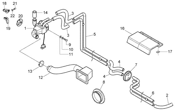 Fahrgestell Heizung - Ape TM 422ccm 4T AC 1997-2004 ZAPT1000000023141