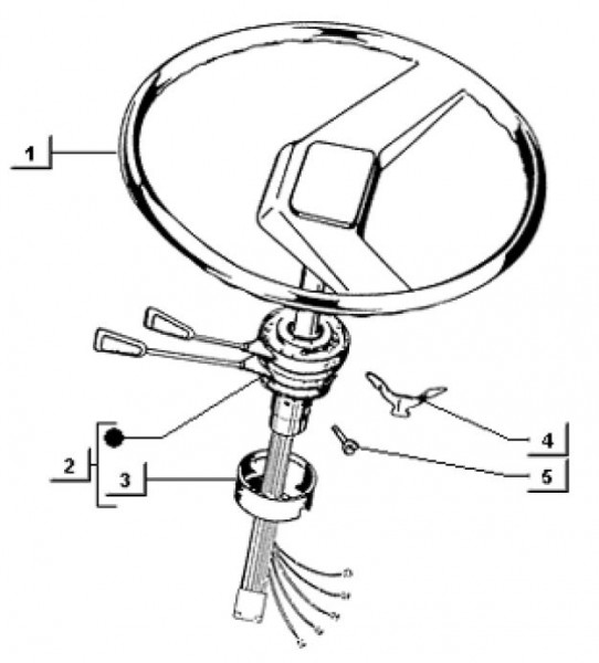 Lenker Lenkrad - Ape TM 703 mit Lenkrad 220ccm 2T AC 1997-1999 ZAPT10000