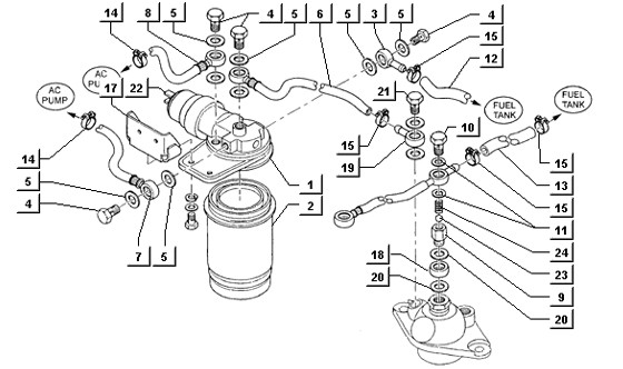 Motor Ölfilter - Ape TM 422ccm 4T AC 1997-2004 ZAPT1000000001001