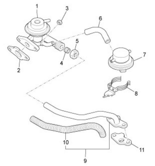 Motor EGR Ventil - Porter Porter up Date 1300ccm 4T LC 2009-2010 ZAPS90TH