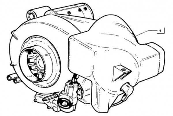 Motor Motor - Ape TM 703 mit Lenkrad 220ccm 2T AC 1997-1999 ZAPT10000
