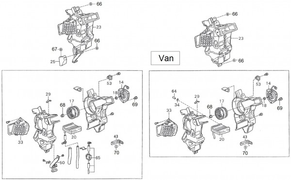 Fahrgestell Heizung - Porter Porter 1000ccm 4T LC 1992-1998 ZAPS85