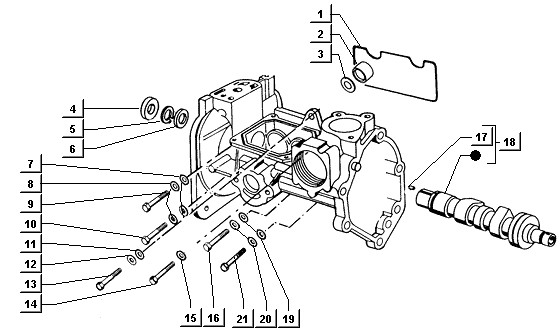 Motor Nockenwelle - Ape TM 422ccm 4T LC 2013- ZAPT1000000001001