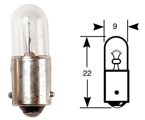 Ring Leuchtmittel, Glühlampe, 12 V, 4 W, BA9s