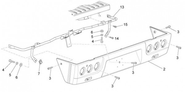Fahrgestell Hinterabdeckung - Porter D120 Diesel 1300ccm 4T LC 2013- ZAPS90CK