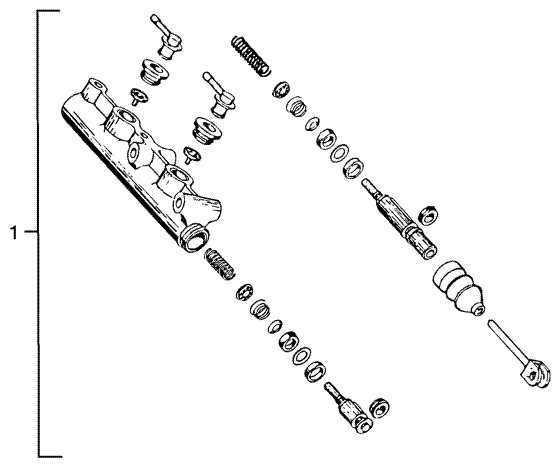 Bowdenzüge Hauptbremszylinder - Ape TM 422ccm 4T AC 1997-2004 ZAPT1000000023141