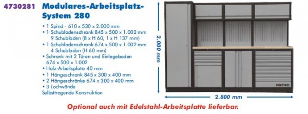 Econ Modulares-Arbeitsplatz System 280