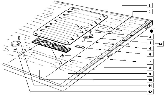 Fahrgestell Inspektionsklappe - Ape TM 422ccm 4T LC 2013- ZAPT1000000001001