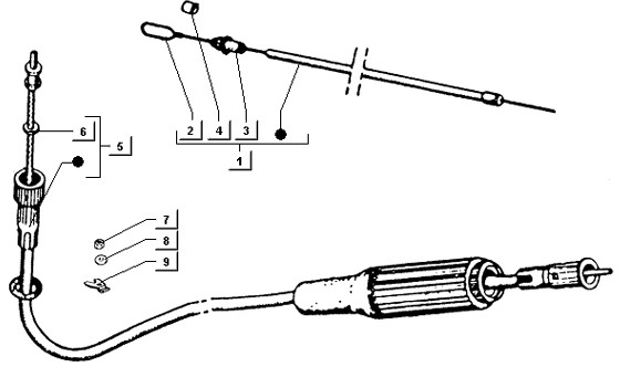Bowdenzüge Tachowelle - Ape TM 422ccm 4T AC 1997-2004 ZAPT1000000001001