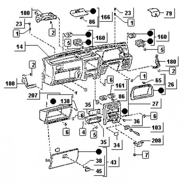 Fahrgestell Armaturenbrett - Porter Porter Diesel 1400ccm 4T LC 1998-2004 ZAPS85000004