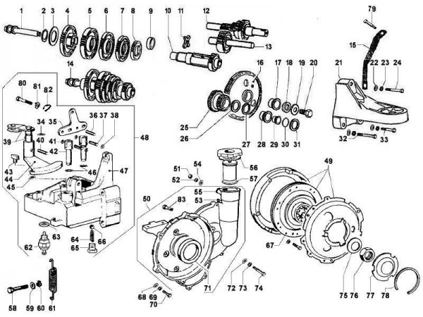 Motor Schaltgetriebe - Calessino 422ccm 4T LC 2013- ZAPT2D4MC