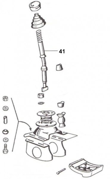 Bowdenzüge Schalthebel - Ape Car 422ccm 4T AC 1988- AFD3T