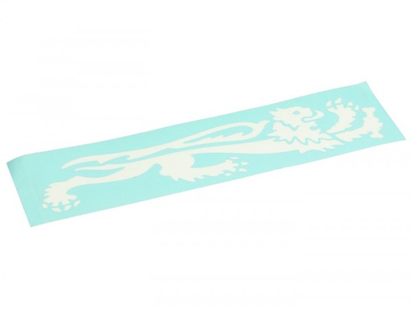 Malossi Aufkleber, Malossi Löwe, weiss, 24 cm, rechts