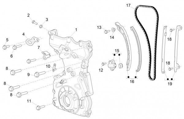 Motor Ventilsteuerung - Porter Maxxi Multitech 1300ccm 4T LC 2015-