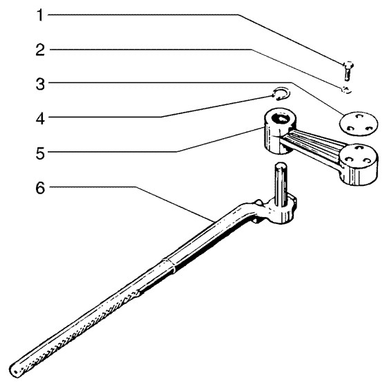 Lenker Lenkhebel (Lenkrad) - Ape TM 422ccm 4T AC 1997-2004 ZAPT1000000023141