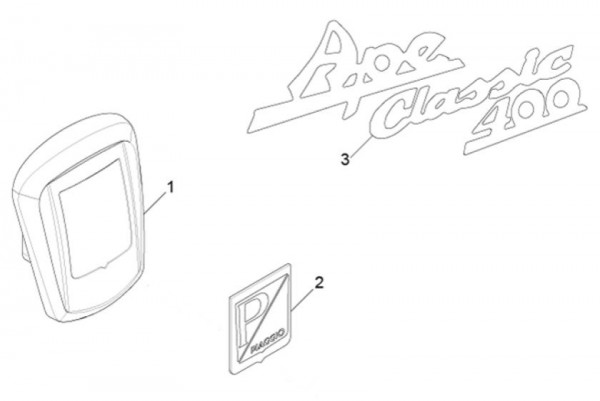 Fahrgestell Dekore - Classic 400 422ccm 4T 2V AC 2014- MBX000T58RC001005