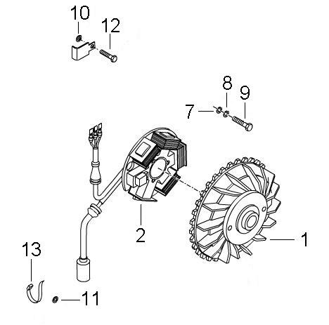 Motor Lichtmaschine - Ape Mix 50ccm 2T AC 2009- ZAPC80000