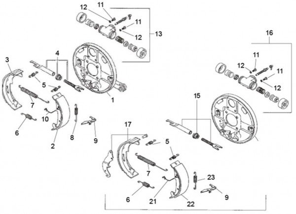 Bowdenzüge Bremsanlage II - Classic 400 422ccm 4T 2V AC 2014- MBX000T58RC001005