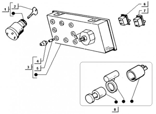 Fahrgestell Tachometer - Ape TM 218ccm 2T AC 1984- ATM2 00001001