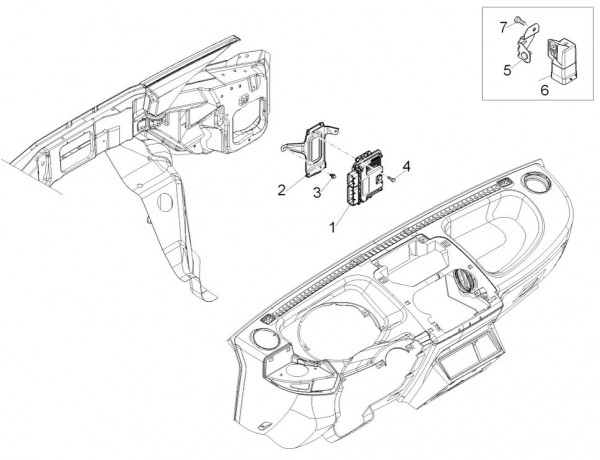 Elektrische Anlage Steuerelektronik - Porter D120 Diesel 1300ccm 4T LC 2011- ZAPS90PK