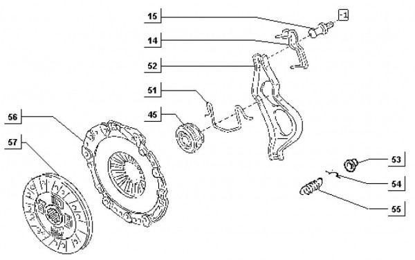 Motor Kupplung - Porter Porter Diesel 1400ccm 4T LC 1998-2004 ZAPS85000004