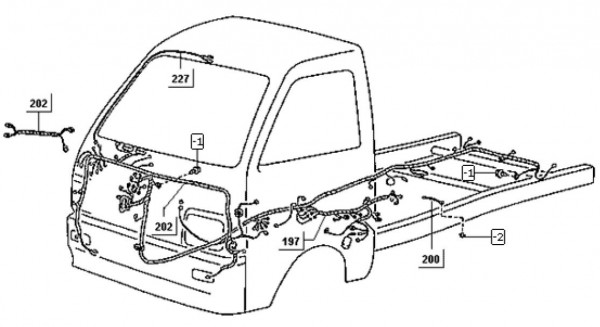 Elektrische Anlage Kabelbaum - Porter Porter Diesel 1400ccm 4T LC 1998-2004 ZAPS85000007