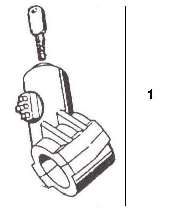 Elektrische Anlage Zündschloss - Ape Car 422ccm 4T AC 1988- AFD3T