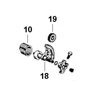 Motor Kickstarter - Ape 175ccm 2T AC 1978- AE3T