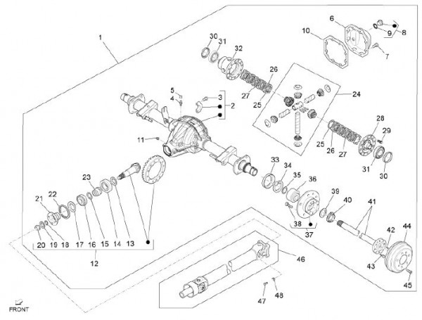 Motor Hinterachsantrieb - Porter Maxxi D120 Diesel 1200ccm 4T LC 2013- ZAPS90AK