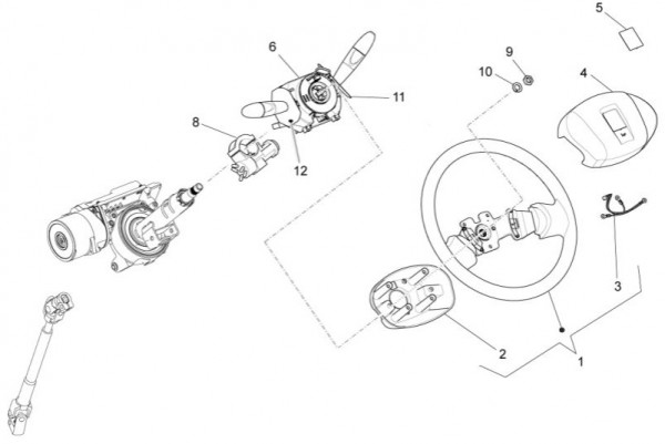 Lenker Lenkrad - Porter Multitech 1300ccm 4T LC 2014- ZAPS90VJ