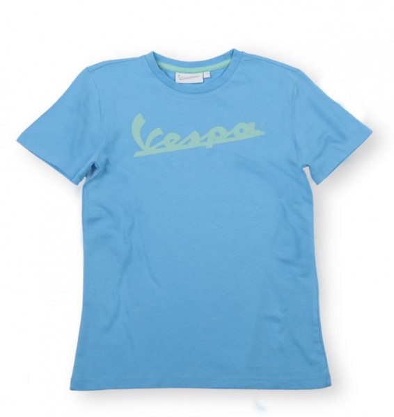 Vespa Vespa Colors, T-Shirt, Vespa Logo, Kinder, Größe: 9/10, blau, Baumwolle