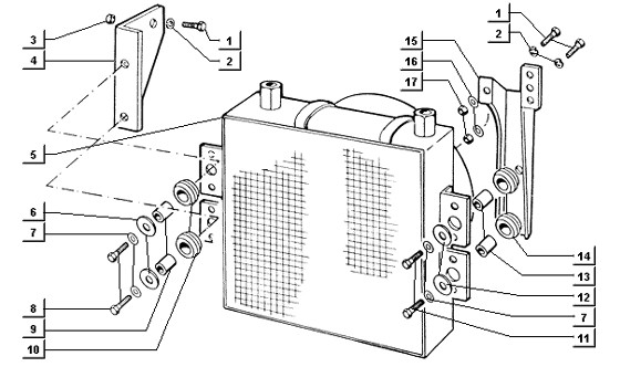 Motor Ölkühler - Ape TM 422ccm 4T AC 1997-2004 ZAPT1000000001001