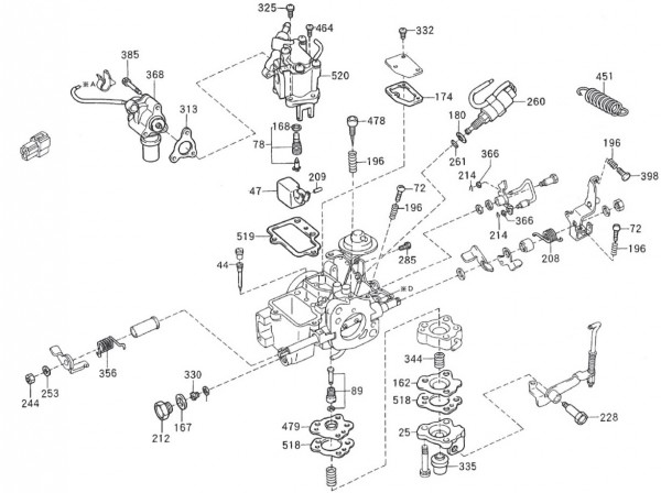 Motor Vergaserkomponenten - Porter Porter 1000ccm 4T LC 1992-1998 ZAPS85