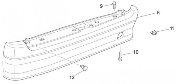 Fahrgestell Hinterabdeckung - Porter Multitech 1300ccm 4T LC 2014- ZAPS90VJ