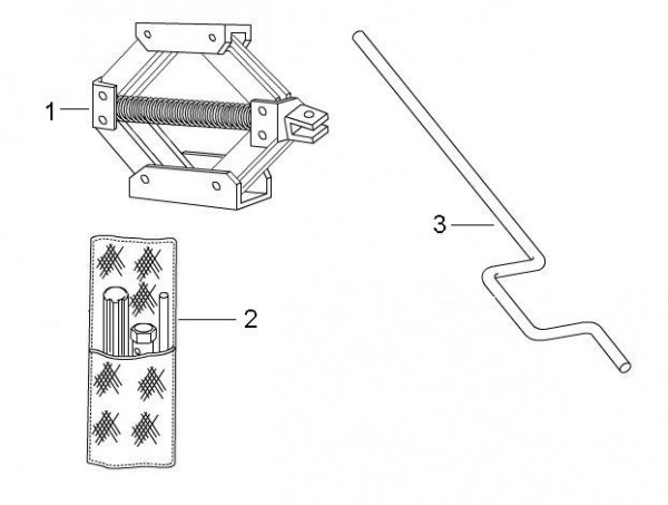 Fahrgestell Bordwerkzeug - Ape Mix 50ccm 2T AC 2009- ZAPC80000