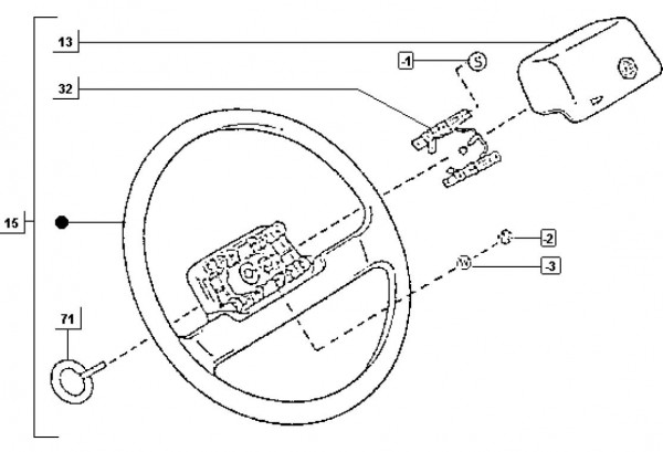 Lenker Lenkrad - Porter Porter Diesel 1400ccm 4T LC 1998-2004 ZAPS85000007