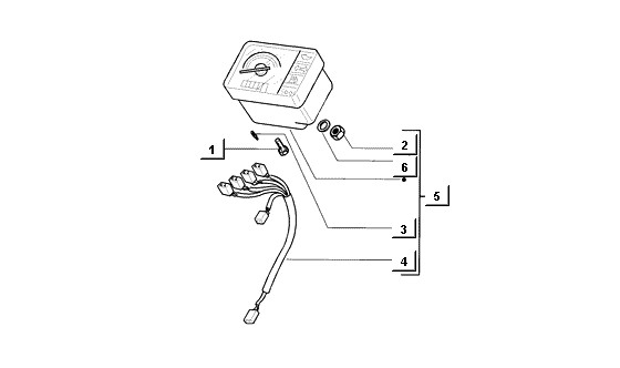 Elektrische Anlage Instrumentengruppe - Ape Mix 50ccm 2T AC 1998-2008 ZAPC80000