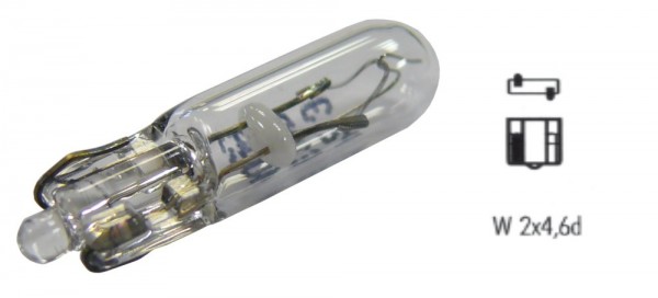 Philips Leuchtmittel, Glühlampe, 12 V, 2,3 W, W2x4,6d