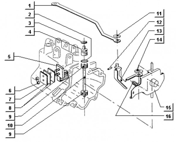 Motor Magnetbehälter - Ape TM 703 Diesel mit Lenker 422ccm 4T AC 1997-2004 ATD2T