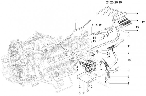 Fahrgestell Benzineinspritzung Methan - Porter Maxxi Multitech 1300ccm 4T LC 2015-